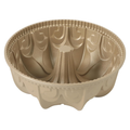 Champagne Gold Flower-Shaped Cast Aluminum Cake Mold