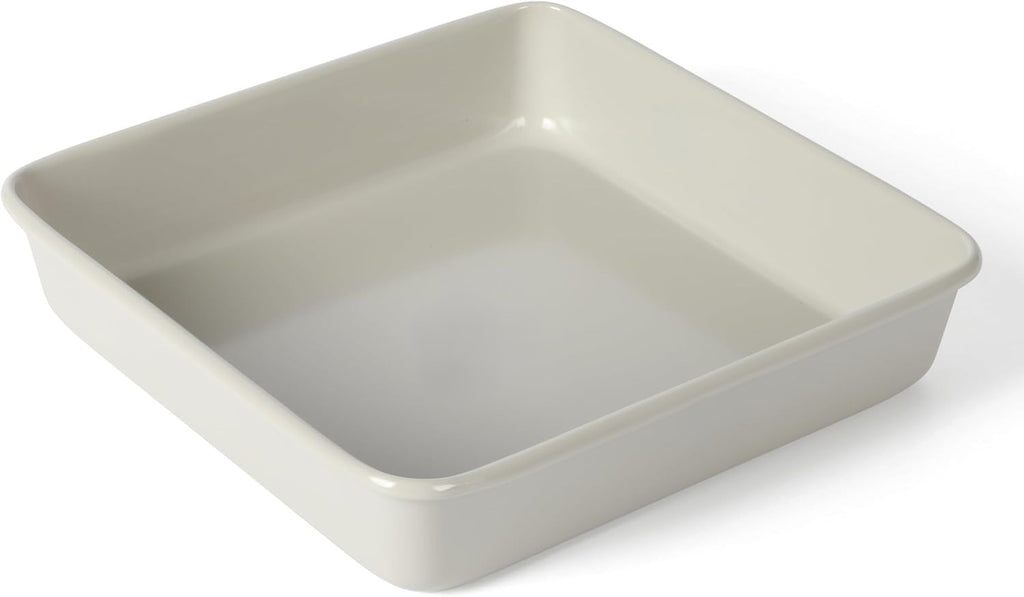 Cool Gray 9-Inch Carbon Steel Square Cake Pan