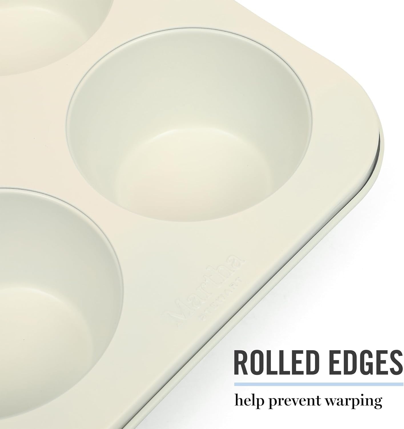 6-Cup Teal Nonstick Carbon Steel Muffin and Cupcake Pan