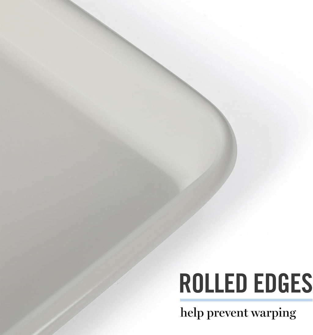 Cool Gray Rectangular Nonstick Carbon Steel Cookie Sheet