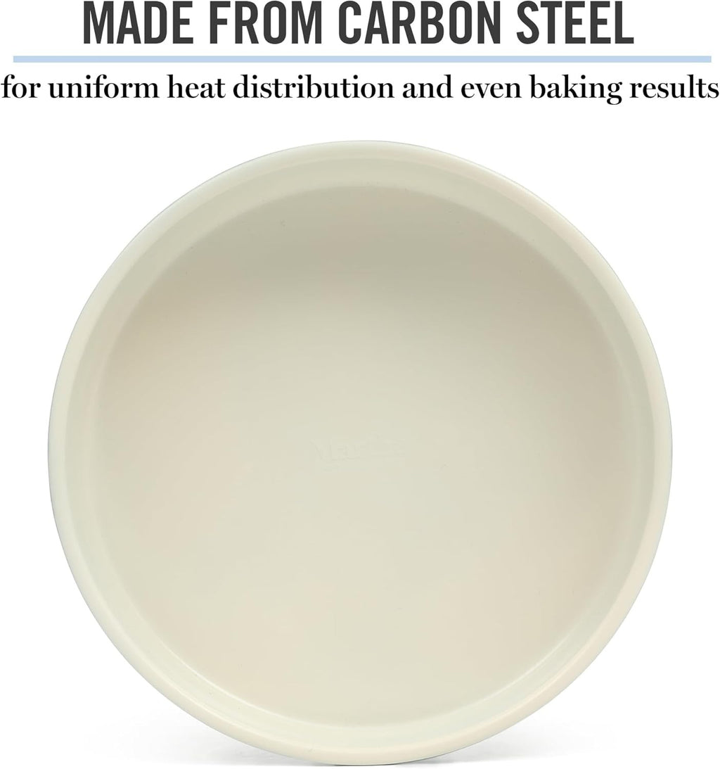 Teal Round Nonstick Carbon Steel Cake and Bake Pan