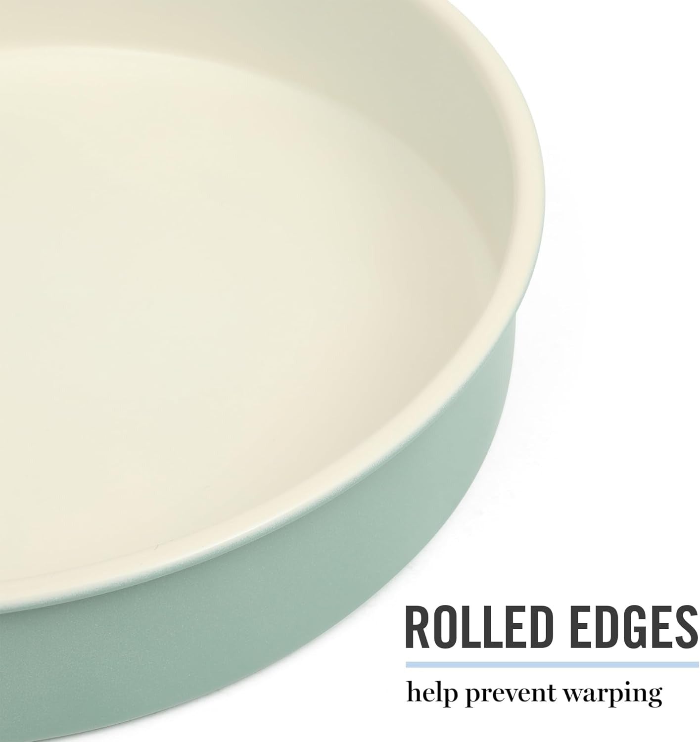 Teal Round Nonstick Carbon Steel Cake and Bake Pan